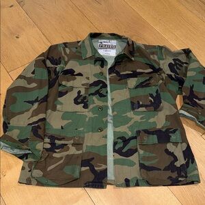 Camouflage Frayed Jacket